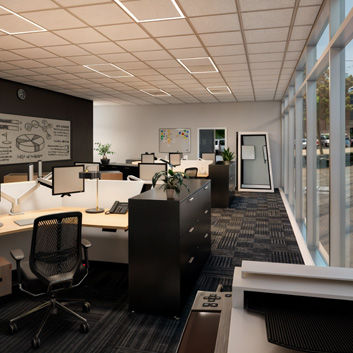 Office Building Interior Design Renderings - Micah Jensen - Interior ...